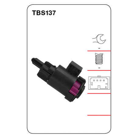 Tridon Stop Light Switch TBS137, 4 Pin SWITCH TRIDON - Micks Gone Bush