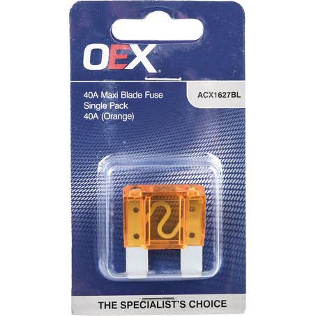 OEX Maxi Blade Fuse 40A Orange Single Pack ACX1627BL FUSE OEX - Micks Gone Bush