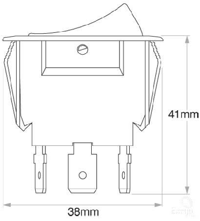 OEX Rocker Switch On/off Spst 12V 20A Amber Illuminated ACX3791 SWITCH OEX - Micks Gone Bush