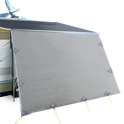 Caravan Privacy Screens Roll Out Awning 4.3X1.95M End Wall Side Sun Shade Screen Outdoor > Camping Micks Gone Bush    - Micks Gone Bush