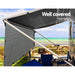 Caravan Privacy Screens Roll Out Awning 4.3X1.95M End Wall Side Sun Shade Screen Outdoor > Camping Micks Gone Bush    - Micks Gone Bush