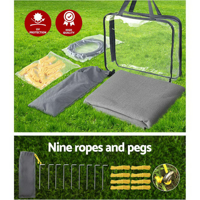 Caravan Privacy Screens Roll Out Awning 4.3X1.95M End Wall Side Sun Shade Screen Outdoor > Camping Micks Gone Bush    - Micks Gone Bush