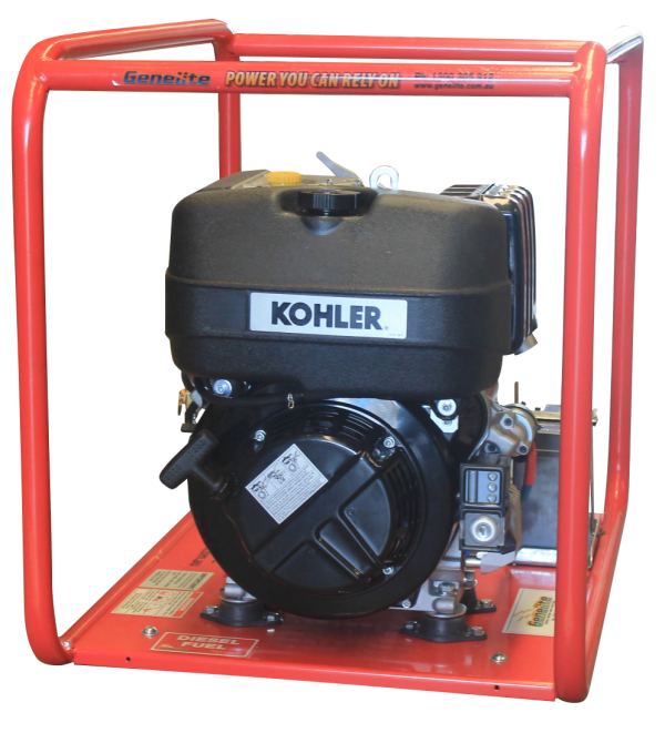 8kVA Diesel Generator with Electric Start by Genelite Powered by Kohler Generator Genelite    - Micks Gone Bush