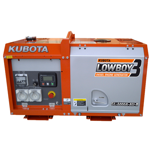 Kubota GL6000 5.5kVA Low Boy Single Phase Diesel Generator Generator Kubota    - Micks Gone Bush