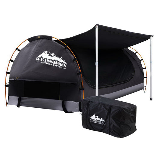 Weisshorn Double Swag Camping Dome Tent, Dark Grey Outdoor > Camping Weisshorn    - Micks Gone Bush