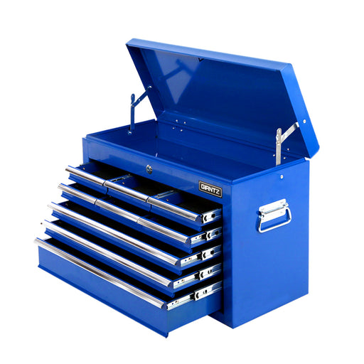 Blue Steel Giantz Tool Chest with 9 Drawers and Lockable Storage Tools > Tools Storage Giantz    - Micks Gone Bush