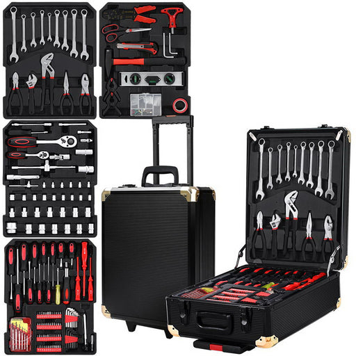 Portable 816-Piece Tool Kit Trolley Case - Chrome Vanadium Mechanics Toolbox Tools > Tools Storage Micks Gone Bush    - Micks Gone Bush