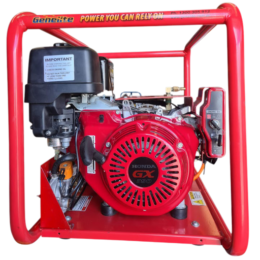 Genelite Honda GX340E 6kVA LPG Gas Generator GHG5000E Generator Genelite    - Micks Gone Bush