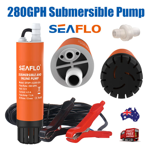 Seamless Water Flow SEAFLO SFSP1-G280-02 12V Submersible Pump Tools > Pumps Micks Gone Bush    - Micks Gone Bush