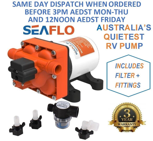 Tackle Travel Needs Seaflo 12V Water Pump for Caravans and Boats Tools > Pumps Micks Gone Bush    - Micks Gone Bush