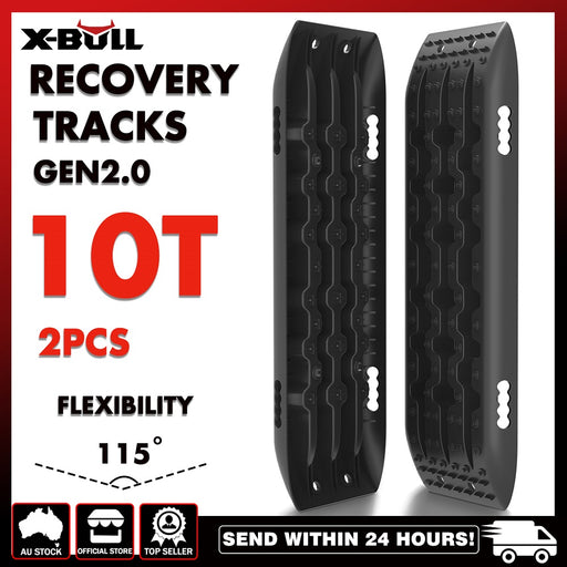 X-BULL KIT1 Recovery track Board Traction Sand trucks strap mounting 4x4 Sand Snow Car BLACK Auto Accessories > 4WD & Recovery X-BULL    - Micks Gone Bush