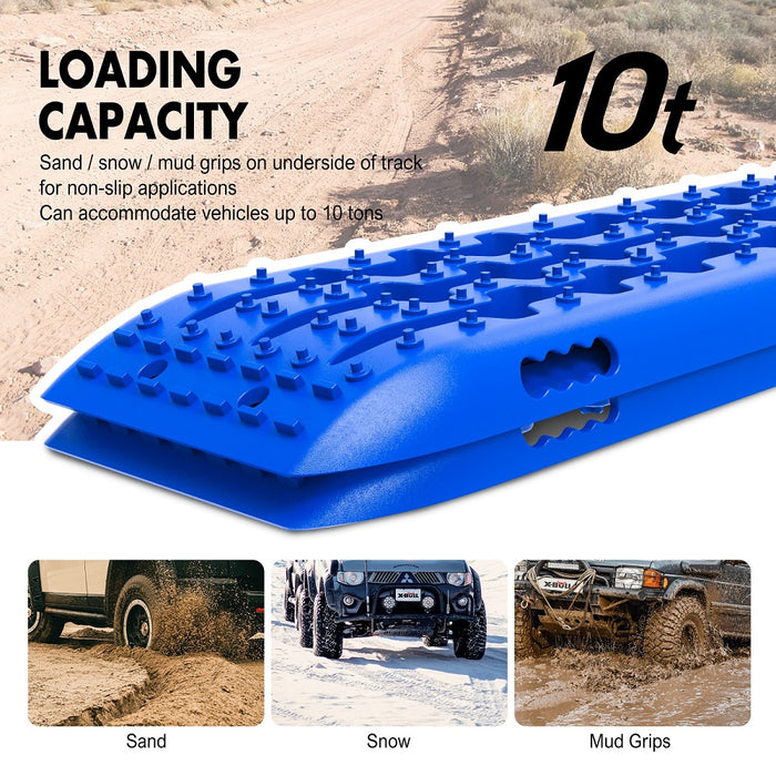 X-BULL Hitch Receiver 5T Recovery Receiver With 2PCS Recovery tracks Boards Gen2.0 Blue Auto Accessories > 4WD & Recovery Micks Gone Bush    - Micks Gone Bush