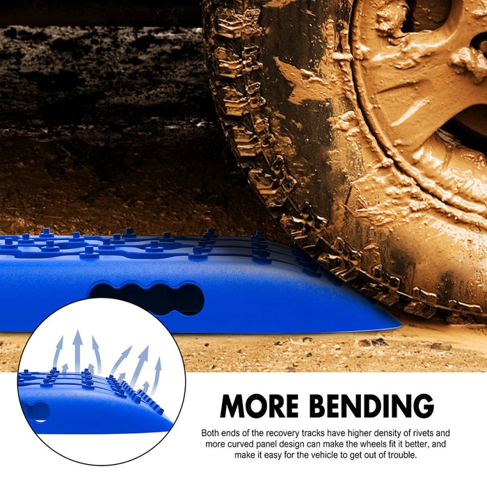 X-BULL Hitch Receiver 5T Recovery Receiver With 2PCS Recovery tracks Boards Gen2.0 Blue Auto Accessories > 4WD & Recovery Micks Gone Bush    - Micks Gone Bush