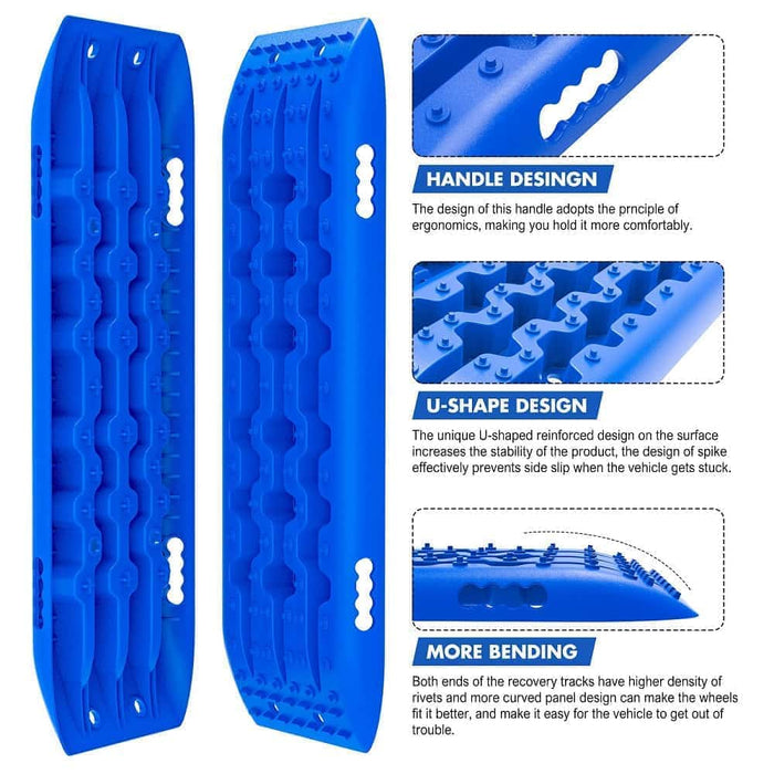 X-BULL Hitch Receiver 5T Recovery Receiver With 2PCS Recovery tracks Boards Gen2.0 Blue Auto Accessories > 4WD & Recovery Micks Gone Bush    - Micks Gone Bush