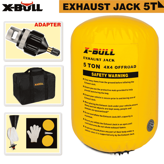 X-BULL Air Jack Recovery Exhaust Jack Kits 5T Air Bag Multi Layer Truck Rescue Auto Accessories > 4WD & Recovery Micks Gone Bush    - Micks Gone Bush