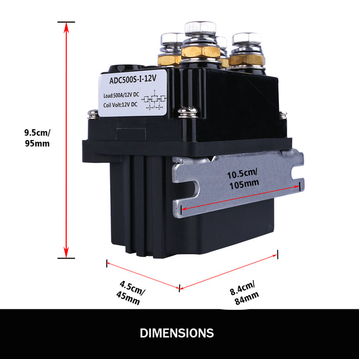 X-BULL Winch Solenoid Relay Wiring Controller 500A 12V and 150ft Wireless Remote 4T Block Pulley Auto Accessories > 4WD & Recovery Micks Gone Bush    - Micks Gone Bush