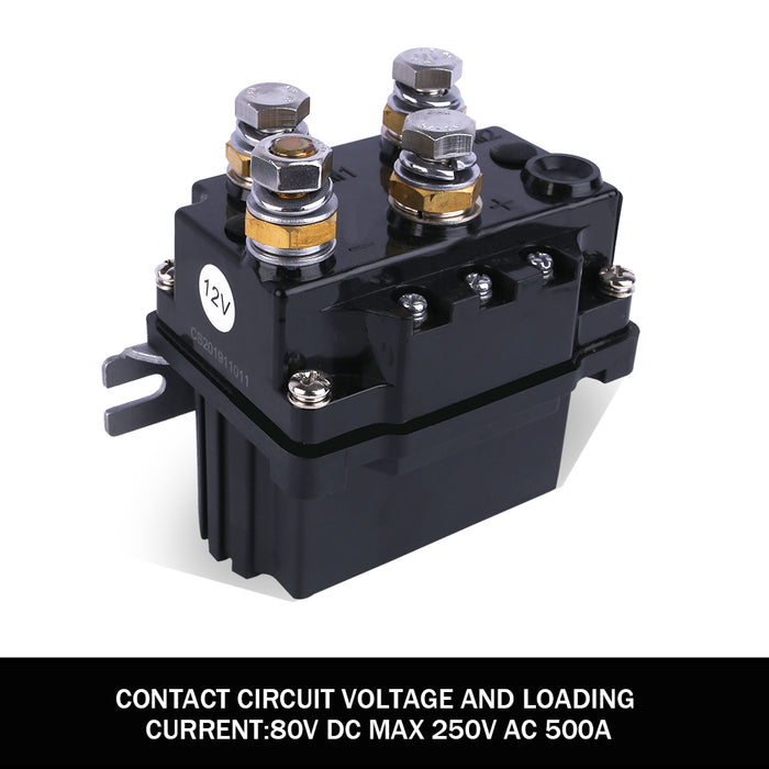 X-BULL Winch Solenoid Relay Wiring Controller 500A 12V and 150ft Wireless Remote 4T Block Pulley Auto Accessories > 4WD & Recovery Micks Gone Bush    - Micks Gone Bush