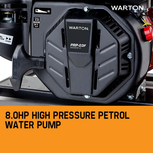 WARTON 8HP 1.5 1 Petrol High Pressure Water Transfer Pump Fire Irrigation Tools > Pumps Warton    - Micks Gone Bush