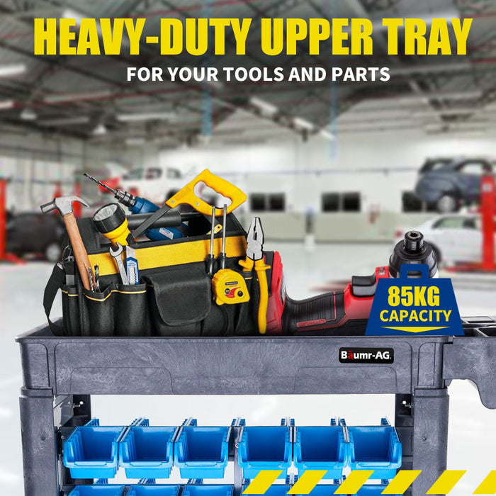 Baumr-AG Tough Utility Storage Trolley for Workshop Tool Organization Tools > Tools Storage Micks Gone Bush    - Micks Gone Bush