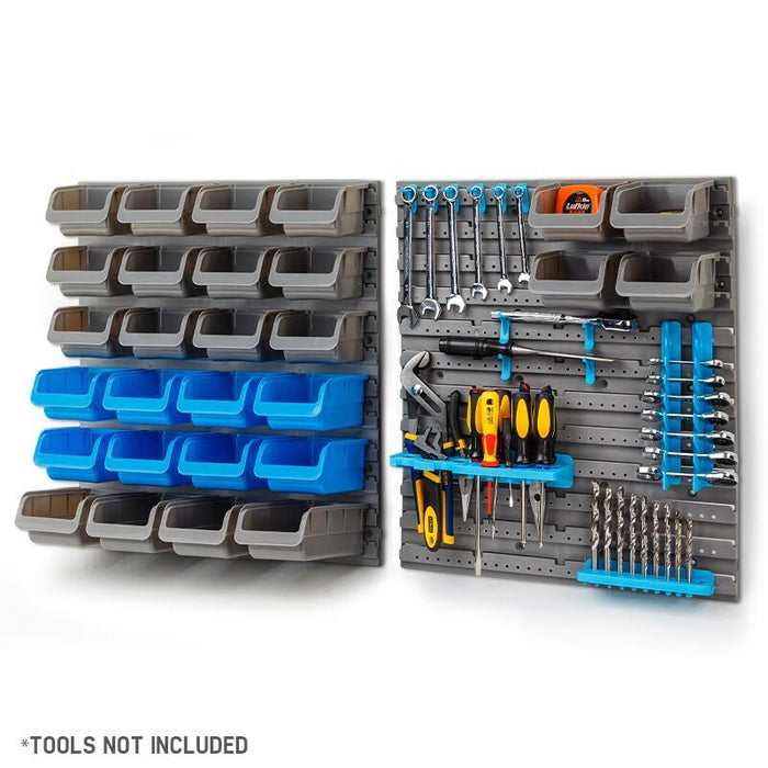 Baumr-AG 44 Compartment Wall Mounted Storage Bin Rack for Tools Tools > Tools Storage Micks Gone Bush    - Micks Gone Bush