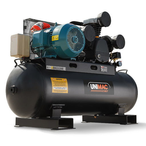 UNIMAC 150L 7.5kW 3 Phase Electric Compressor - Industrial Air Power Tools > Air Compressor Micks Gone Bush    - Micks Gone Bush