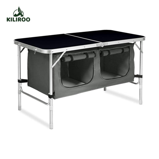 KILIROO Camping Table 120cm Black with Grey Storage Bag Outdoor > Camping Micks Gone Bush    - Micks Gone Bush