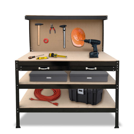 Kartrite 3-tiered Garage Storage Workbench with Tool Shop Shelf Tools > Tools Storage Kartrite    - Micks Gone Bush