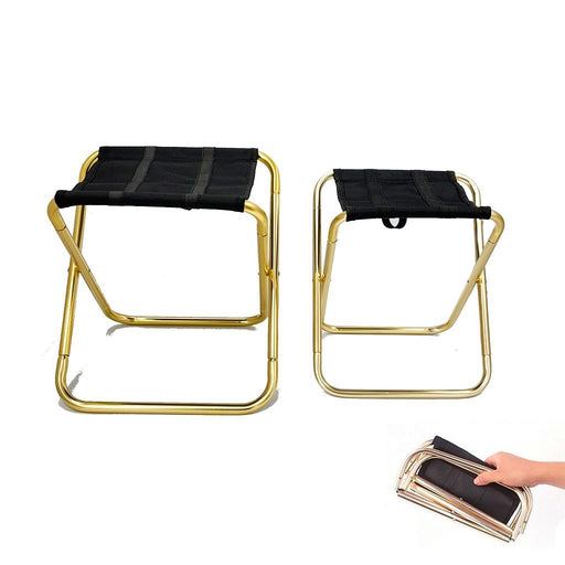 Aluminum Camping Stool Portable Folding Sports Travel Camp Fishing Chair Outdoor Small Outdoor > Camping Micks Gone Bush    - Micks Gone Bush