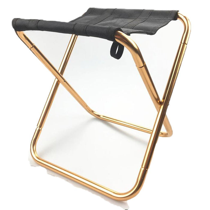 Aluminum Camping Stool Portable Folding Sports Travel Camp Fishing Chair Outdoor Small Outdoor > Camping Micks Gone Bush    - Micks Gone Bush