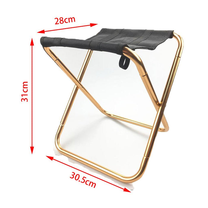 Aluminum Camping Stool Portable Folding Sports Travel Camp Fishing Chair Outdoor Small Outdoor > Camping Micks Gone Bush    - Micks Gone Bush