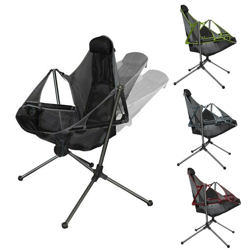 Luxury Folding Camping Chair with Swing Recliner Furniture > Outdoor Micks Gone Bush    - Micks Gone Bush