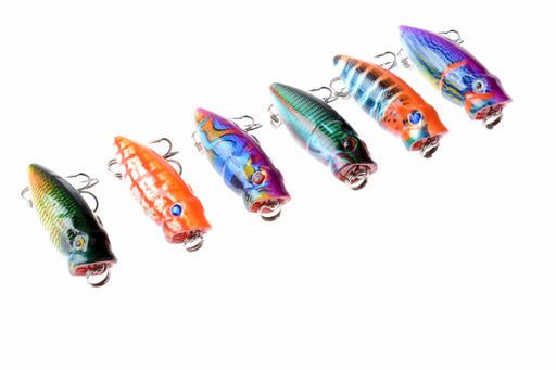 6X 3.5cm Popper Poppers Fishing Lure Lures Surface Tackle Fresh Saltwater Outdoor > Fishing Micks Gone Bush    - Micks Gone Bush