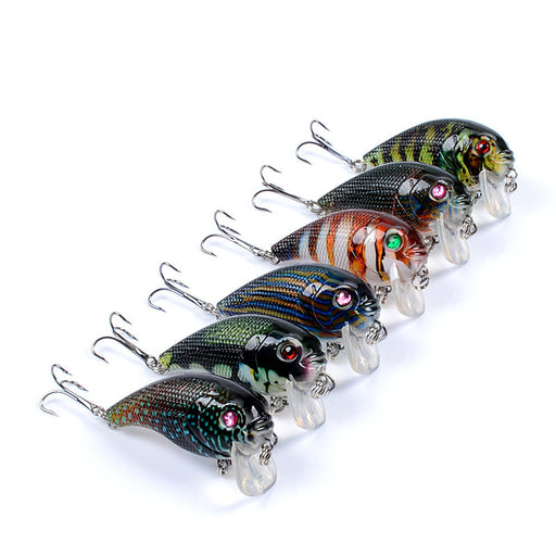 6x Popper Poppers 5cm Fishing Lure Lures Surface Tackle Fresh Saltwater Outdoor > Fishing Micks Gone Bush    - Micks Gone Bush