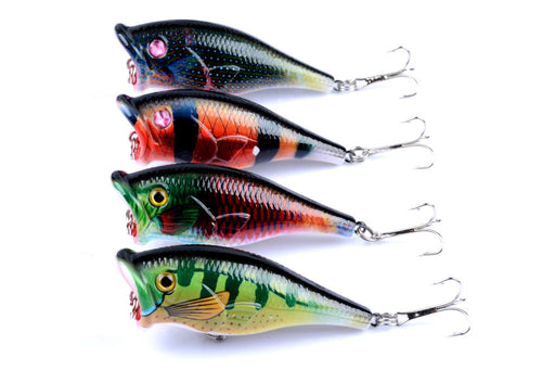 4X 6.5cm Popper Poppers Fishing Lure Lures Surface Tackle Fresh Saltwater Outdoor > Fishing Micks Gone Bush    - Micks Gone Bush