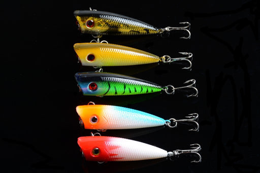 5X 6cm Popper Poppers Fishing Lure Lures Surface Tackle Fresh Saltwater Outdoor > Fishing Micks Gone Bush    - Micks Gone Bush