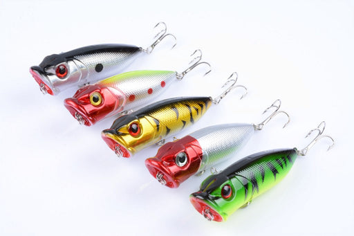 5X 6.5cm Popper Poppers Fishing Lure Lures Surface Tackle Fresh Saltwater Outdoor > Fishing Micks Gone Bush    - Micks Gone Bush