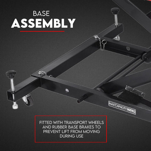 Effortless Bike Raising 500kg Motorcycle Hydraulic Lift Table with Air Jack Auto Accessories > Auto Accessories Others Micks Gone Bush    - Micks Gone Bush