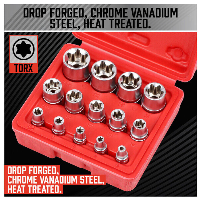 Complete Precision 14Pc E-Torx Socket Set E4-E24 with Case Tools > Other Tools Micks Gone Bush    - Micks Gone Bush