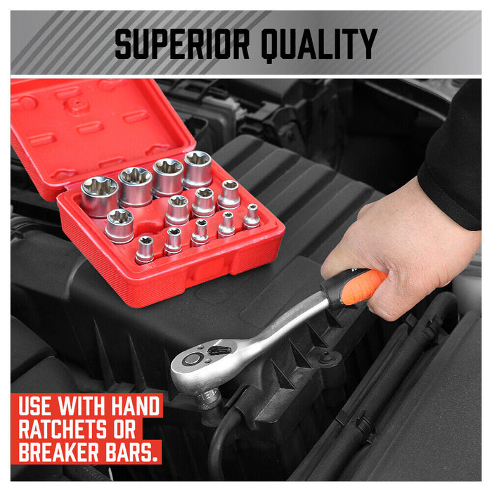 Complete Precision 14Pc E-Torx Socket Set E4-E24 with Case Tools > Other Tools Micks Gone Bush    - Micks Gone Bush