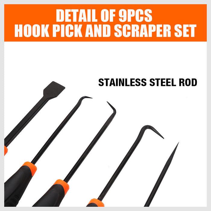 Detail-Oriented Tools 9pc Hook and Pick Set with Non-Slip Handles Tools > Other Tools Micks Gone Bush    - Micks Gone Bush