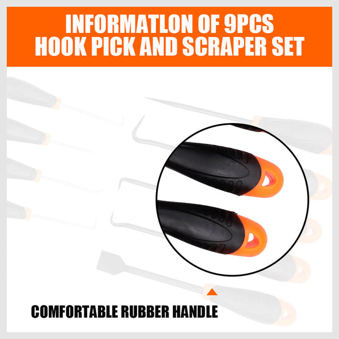 Detail-Oriented Tools 9pc Hook and Pick Set with Non-Slip Handles Tools > Other Tools Micks Gone Bush    - Micks Gone Bush