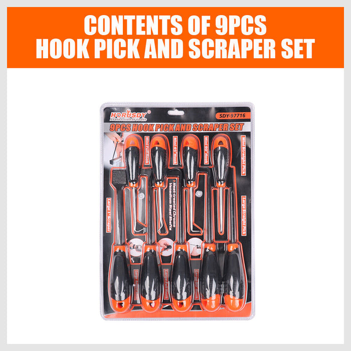 Detail-Oriented Tools 9pc Hook and Pick Set with Non-Slip Handles Tools > Other Tools Micks Gone Bush    - Micks Gone Bush