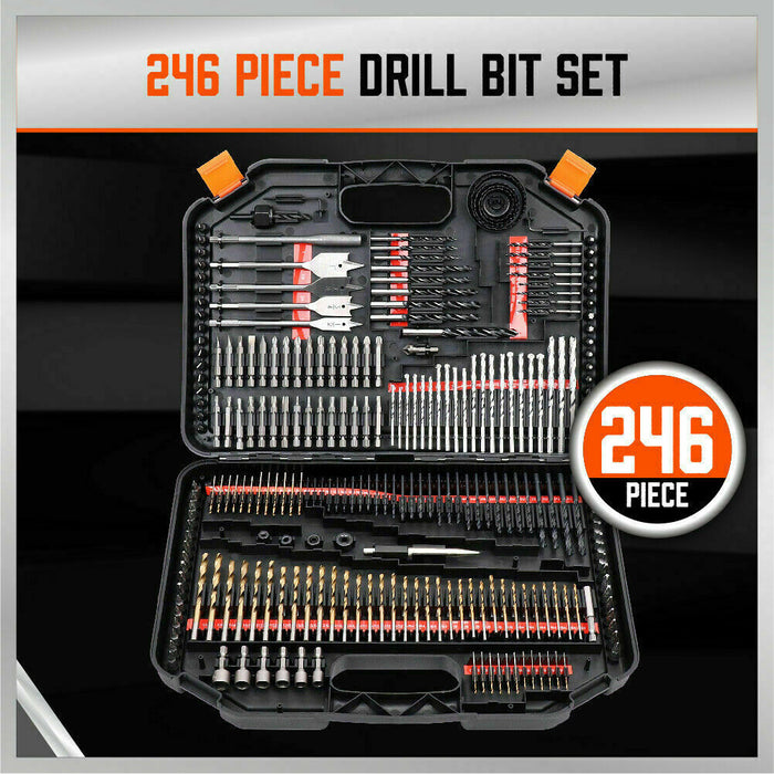 Complete Drilling Solution 246Pc Combination Drill Bit Set for Various Materials Tools > Other Tools Micks Gone Bush    - Micks Gone Bush