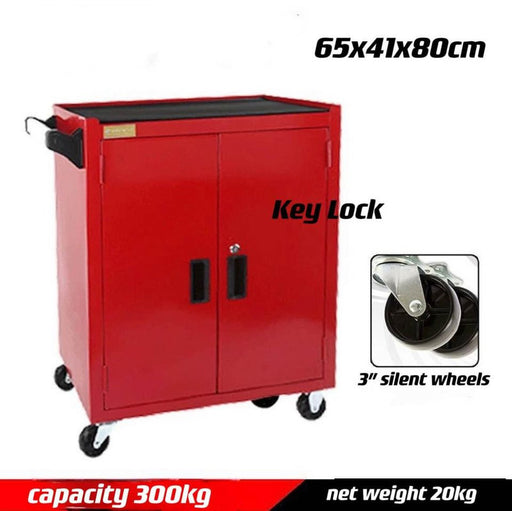 RED Lockable Rolling Tool Box Storage Trolley Cabinet Tools > Tools Storage Micks Gone Bush    - Micks Gone Bush