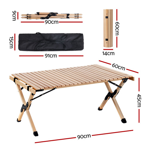 Folding Wooden Picnic Table and Chairs Set with Carry Bags Furniture > Outdoor Micks Gone Bush    - Micks Gone Bush