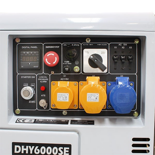 Hyundai DHY6000SE 6.5kVA Diesel Portable Generator Business & Industrial Hyundai    - Micks Gone Bush