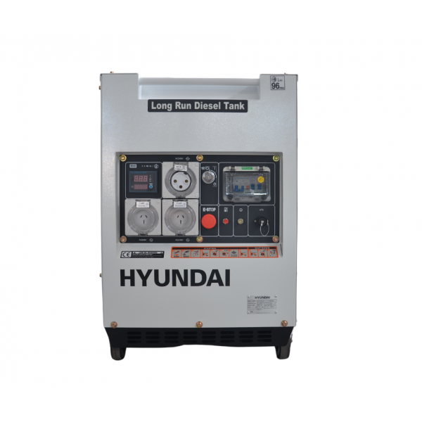 Hyundai 8kVA AVR Diesel Portable Generator with Remote Start and Long Range Tank Business & Industrial Hyundai    - Micks Gone Bush